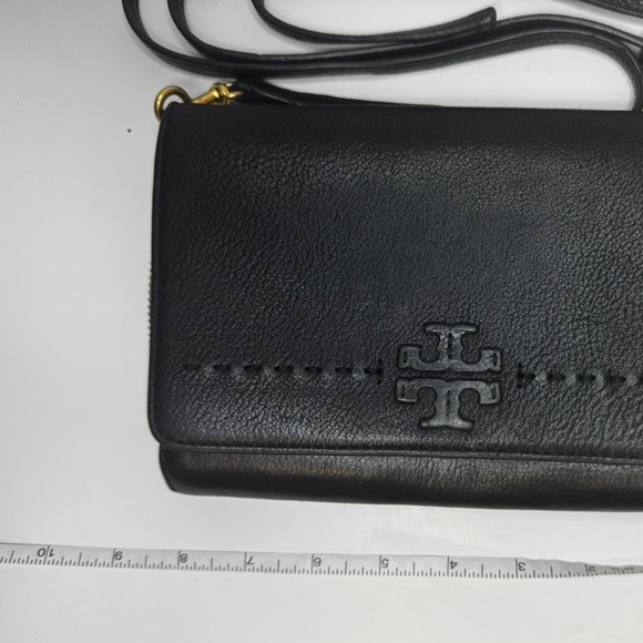 Tory Burch Black Crossbody Bag with Gold Accents - Picture 7 of 8
